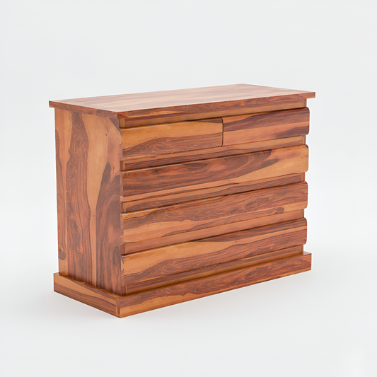 JH Decore Solid Sheesham Wood Chest of Drawers