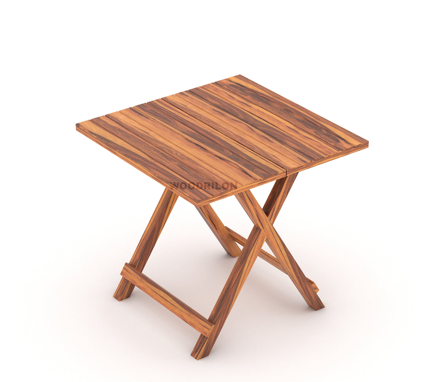 JH Decore Solid Sheesham Wood Folding Dining Table Set with Cushioned Chairs