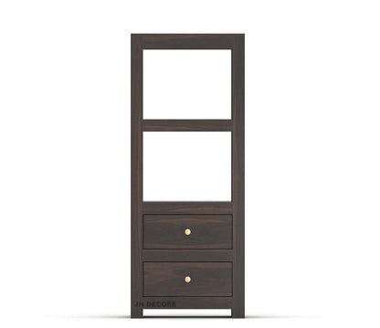 Sheesham Wood Bookshelf with Drawer | Design 1 | JH Decor - Image 2