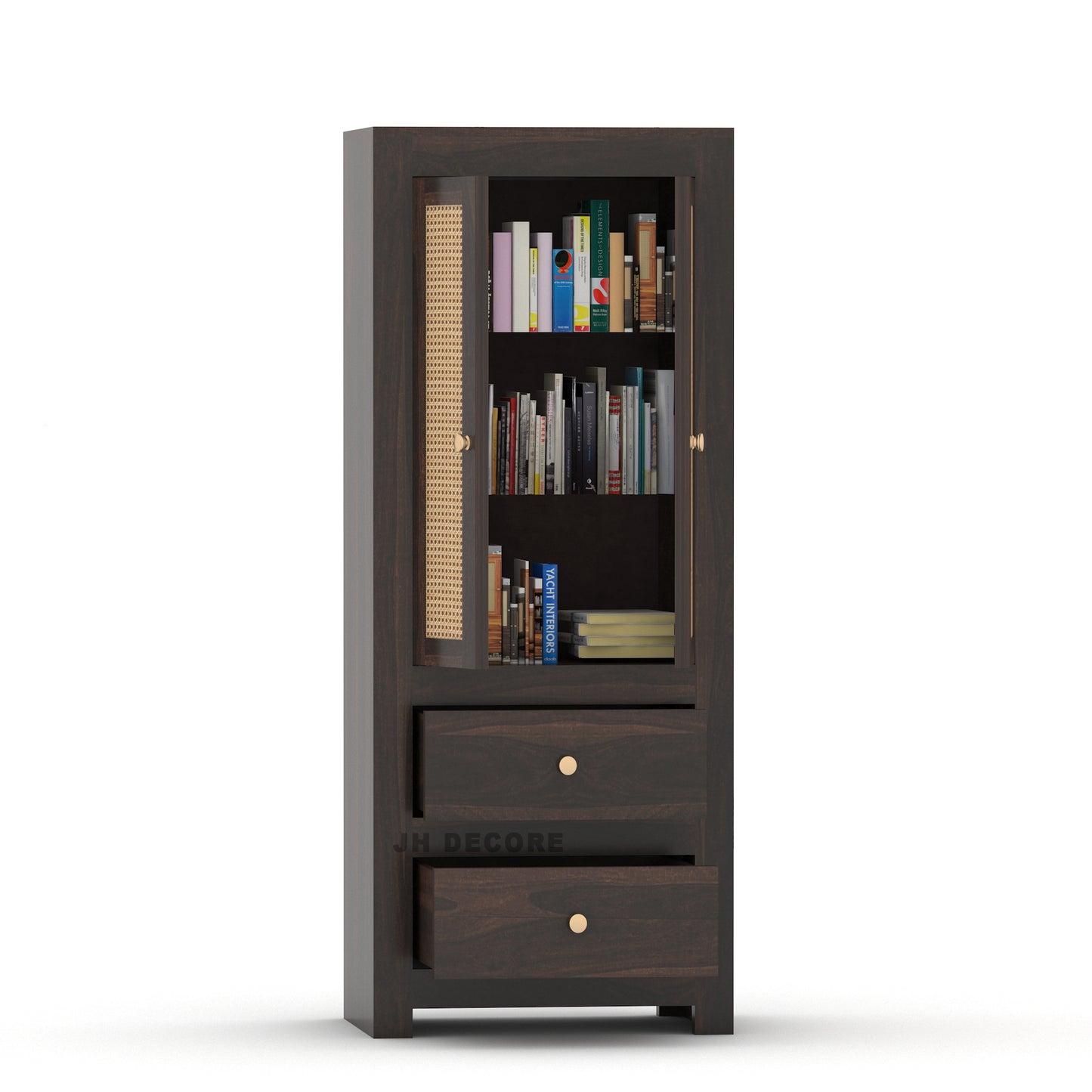 JH Decore Solid Sheesham Wood Almirah For Bedroom