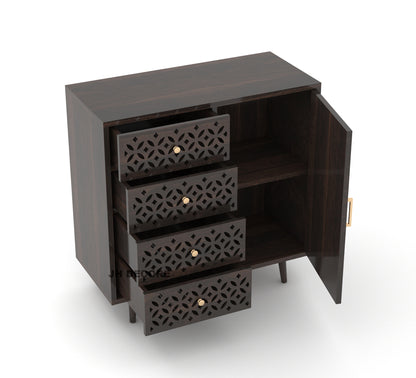 JH Decore Solid Sheesham Wood Sideboard Cabinet