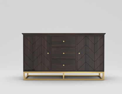 JH Decore Solid Sheesham Wood Sideboard Cabinet