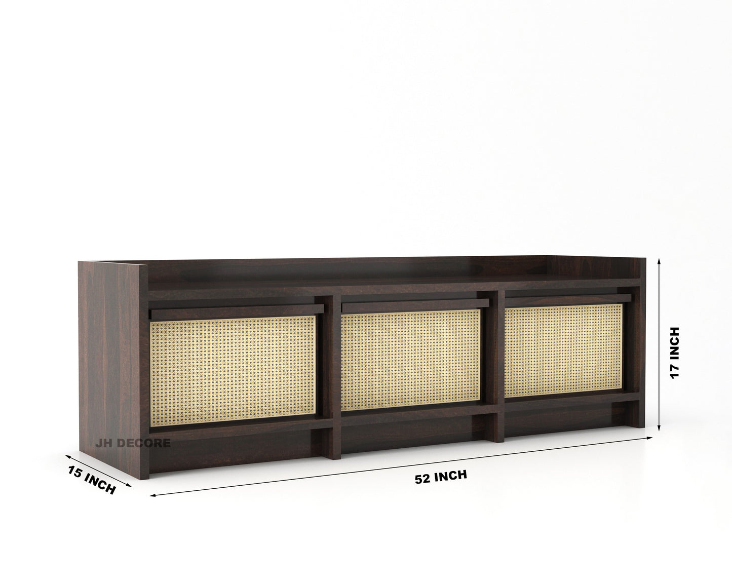 JH Decore Solid Sheesham Wood TV Unit for Living Room