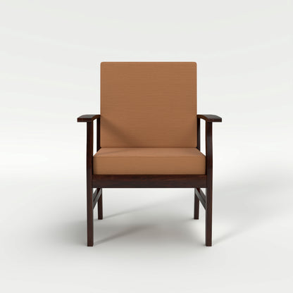 JH Decore Solid Wood Lounge Accent Chair