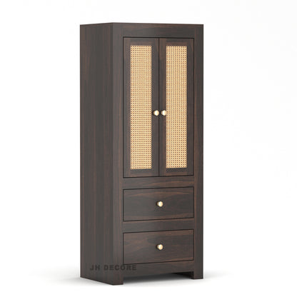 JH Decore Solid Sheesham Wood Almirah For Bedroom