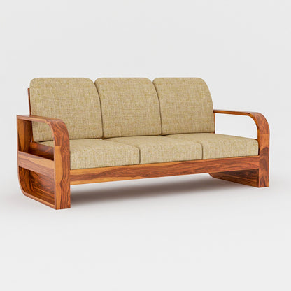JH Decore Solid Sheesham Wood 4 Seater Sofa Set For Livingroom