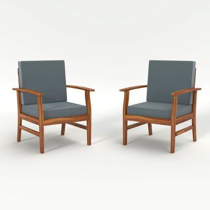 JH Decore Solid Sheesham Wood Lounge Accent Chair