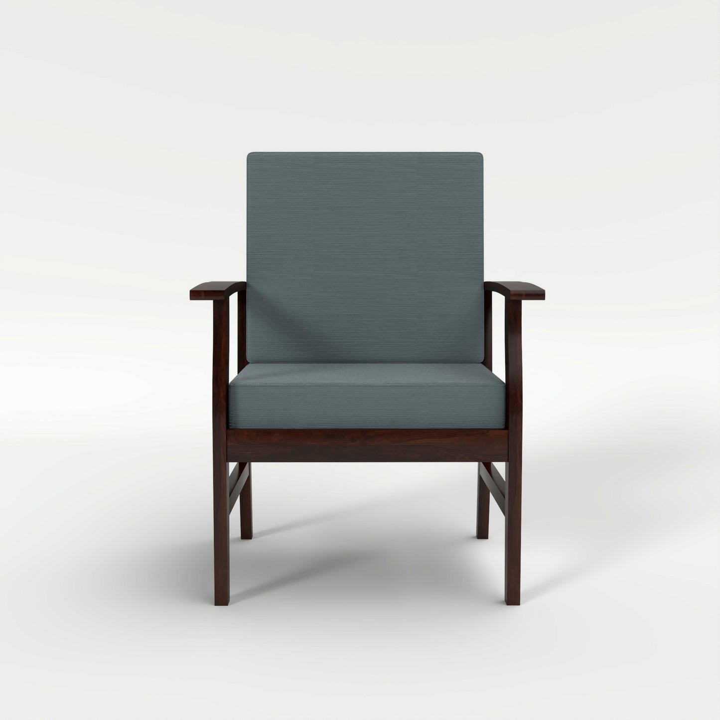 JH Decore Solid Sheesham Wood Lounge Accent Chair