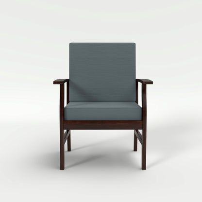 JH Decore Solid Sheesham Wood Lounge Accent Chair