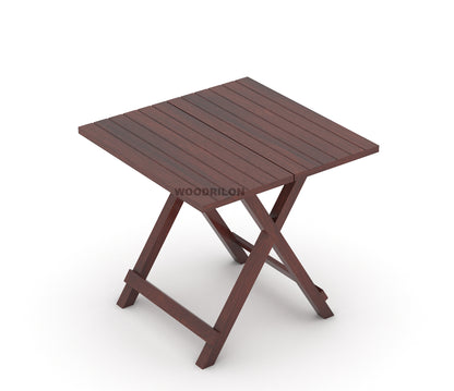 JH Decore Solid Sheesham Wood Folding Dining Table Set with Cushioned Chairs