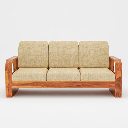JH Decore Solid Sheesham Wood 4 Seater Sofa Set