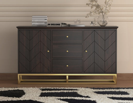 JH Decore Solid Sheesham Wood Sideboard Cabinet