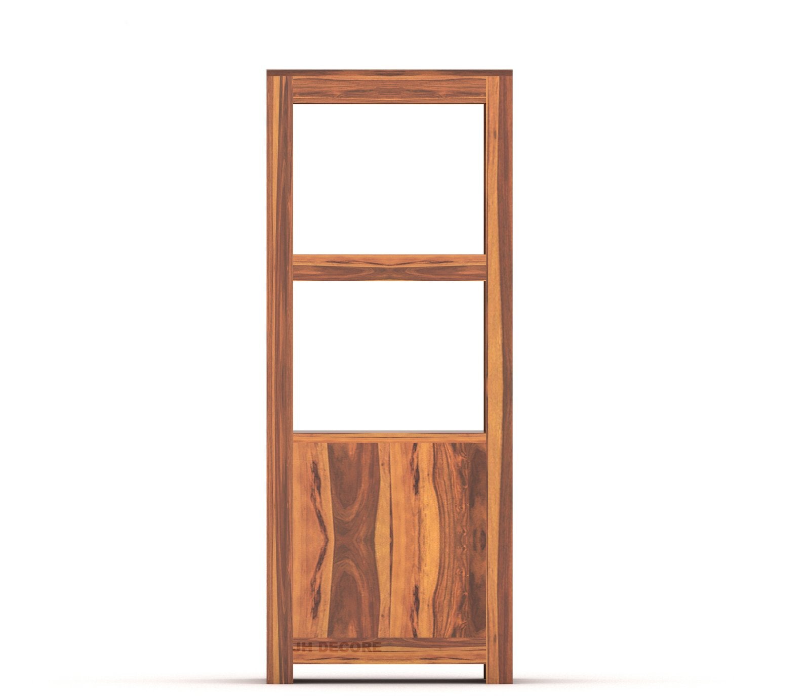 Wooden Bookshelf with Drawer | Honey Finish | Design 2 | JH Decor - Image 2