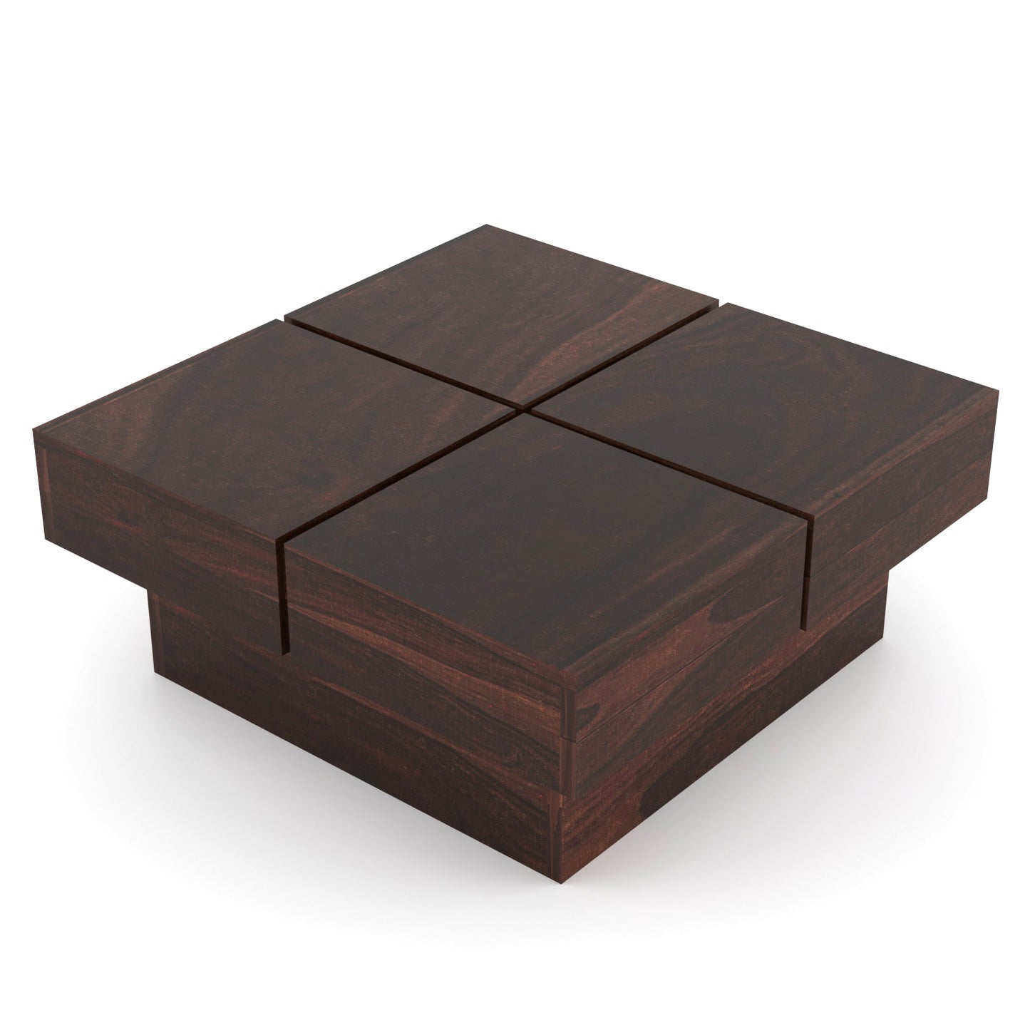 JH Decore Solid Sheesham Wood Center Coffee Table