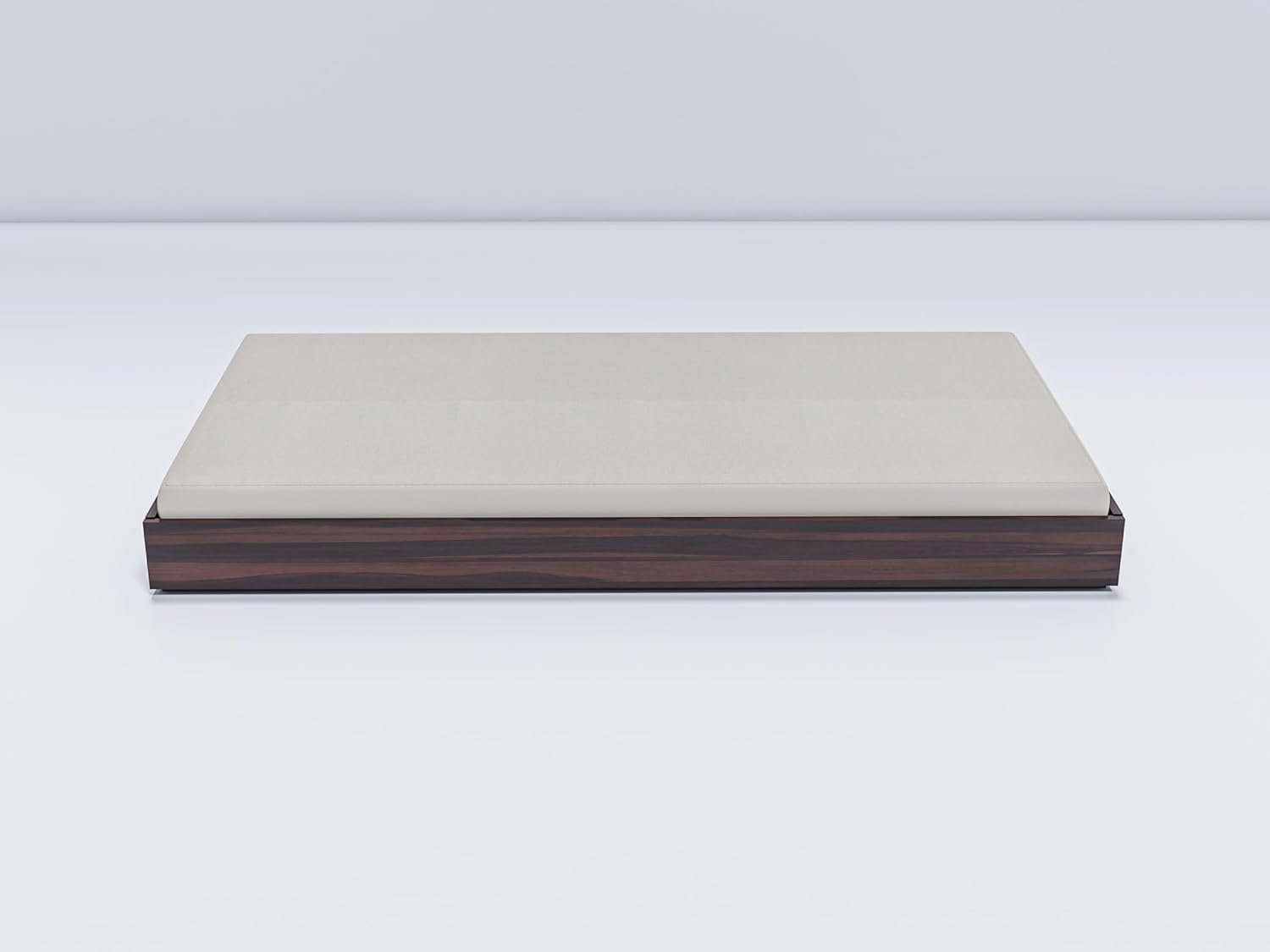 Single Floor Bed Without Mattress | Walnut Finish | JH Decor - Image 2
