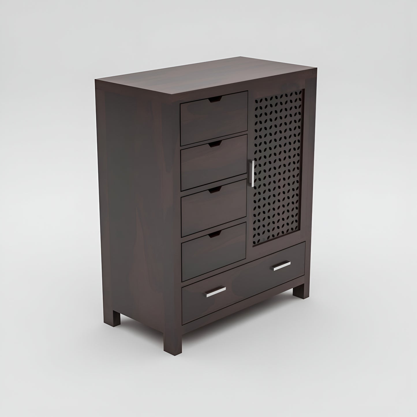 JH Decore Solid Sheesham Wood Storage Cabinet