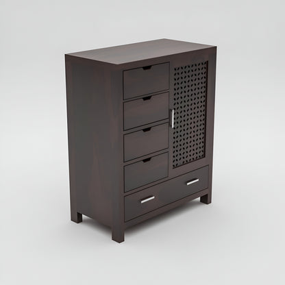 JH Decore Solid Sheesham Wood Storage Cabinet