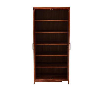 JH Decore Solid Sheesham Wood Almirah For Bedroom