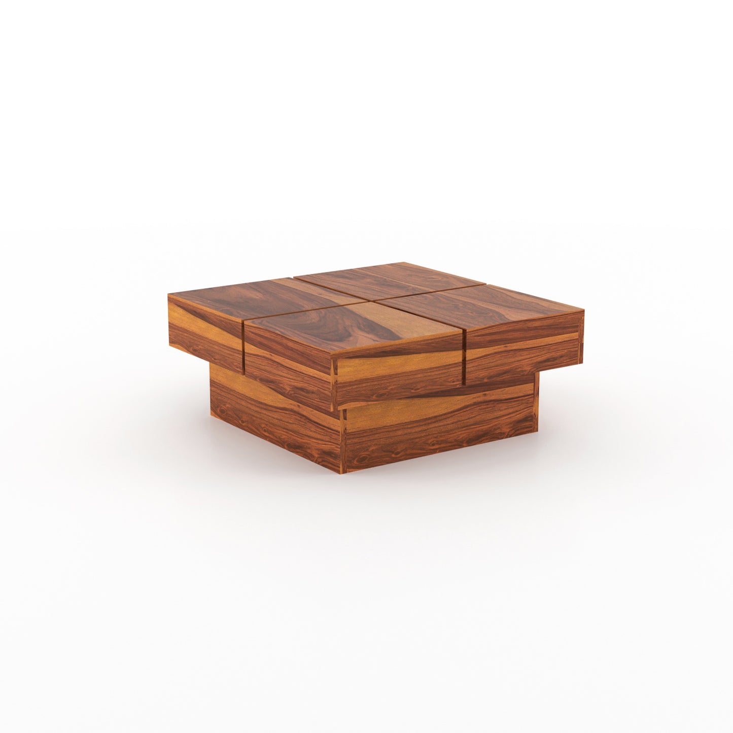 JH Decore Solid Sheesham Wood Center Coffee Table
