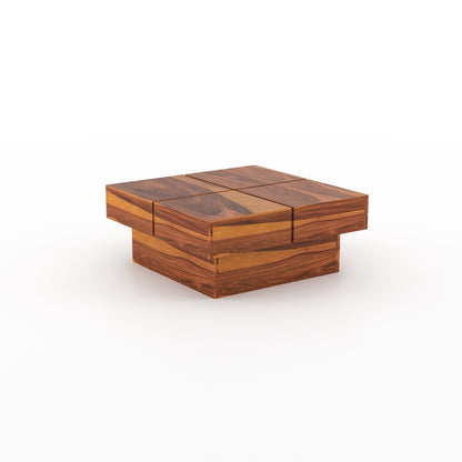JH Decore Solid Sheesham Wood Center Coffee Table