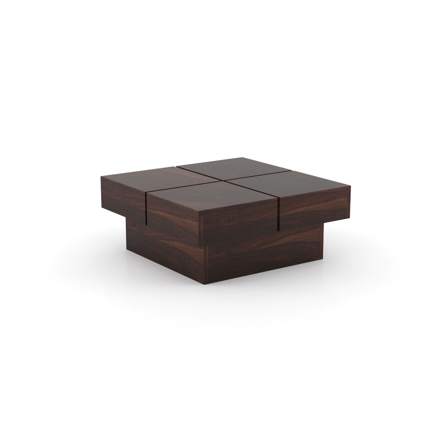 JH Decore Solid Sheesham Wood Center Coffee Table