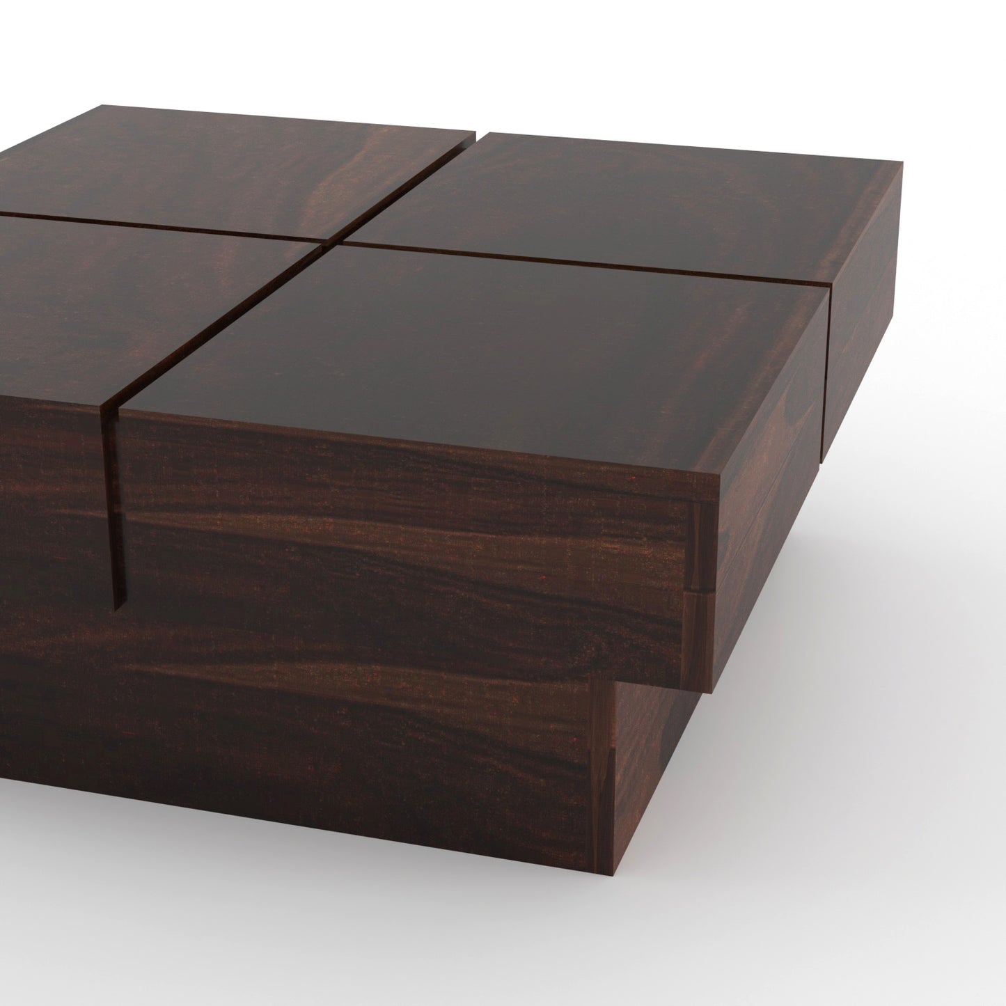 JH Decore Solid Sheesham Wood Center Coffee Table
