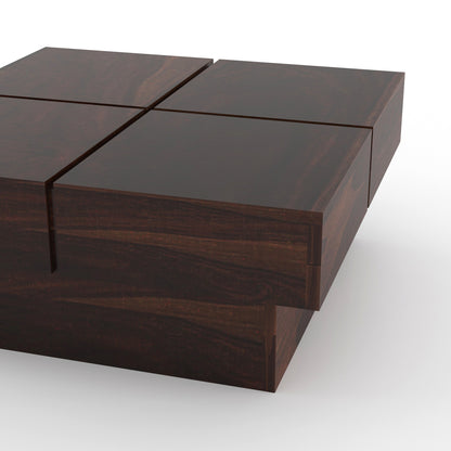 JH Decore Solid Sheesham Wood Center Coffee Table