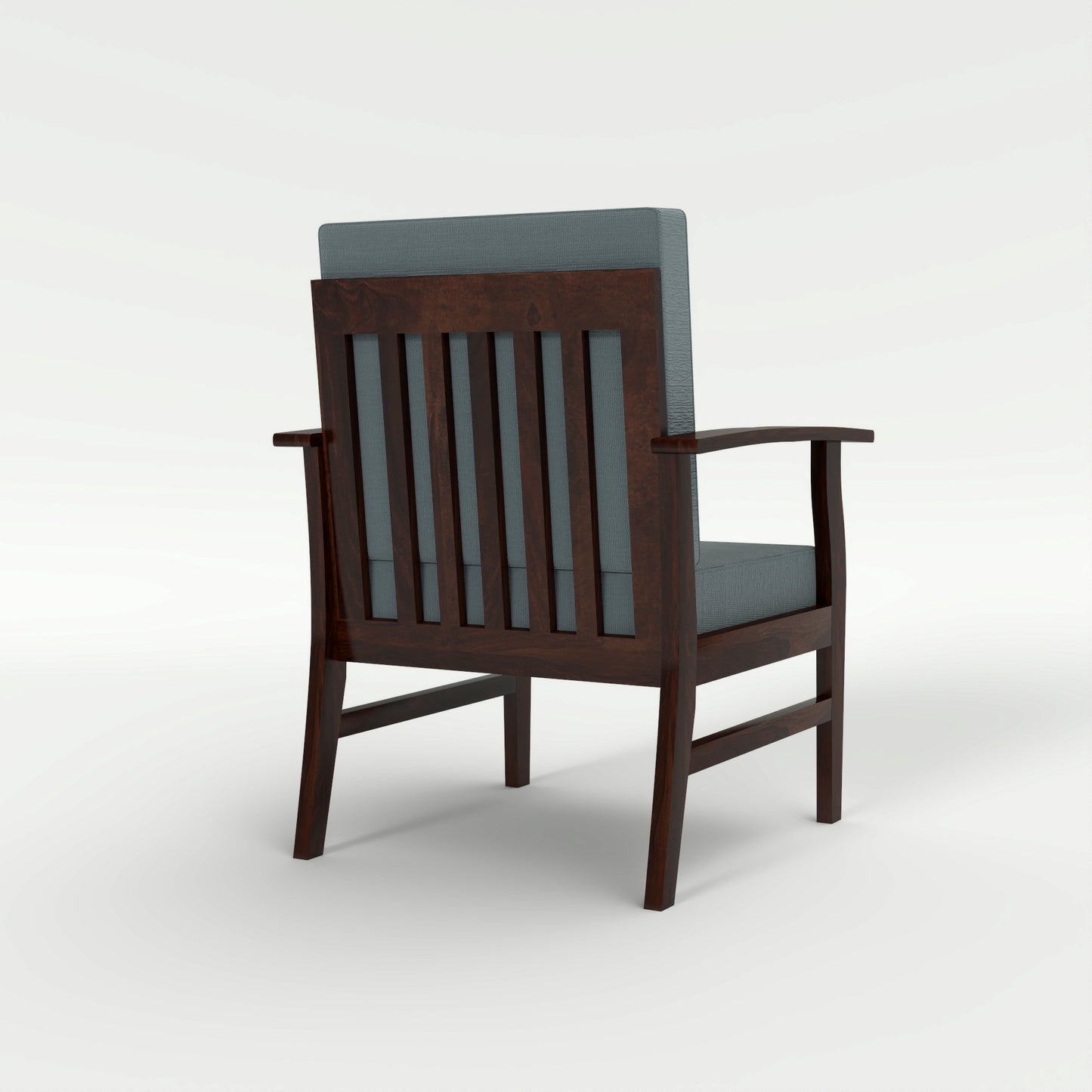 JH Decore Solid Sheesham Wood Lounge Accent Chair