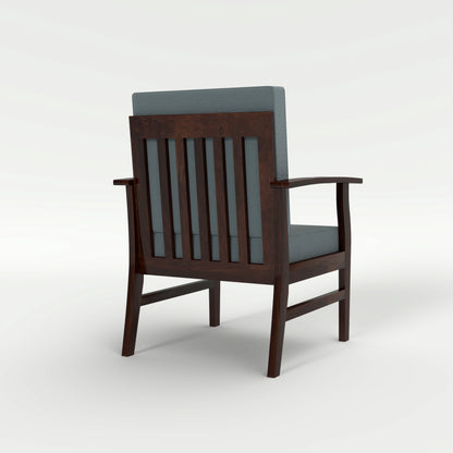 JH Decore Solid Sheesham Wood Lounge Accent Chair