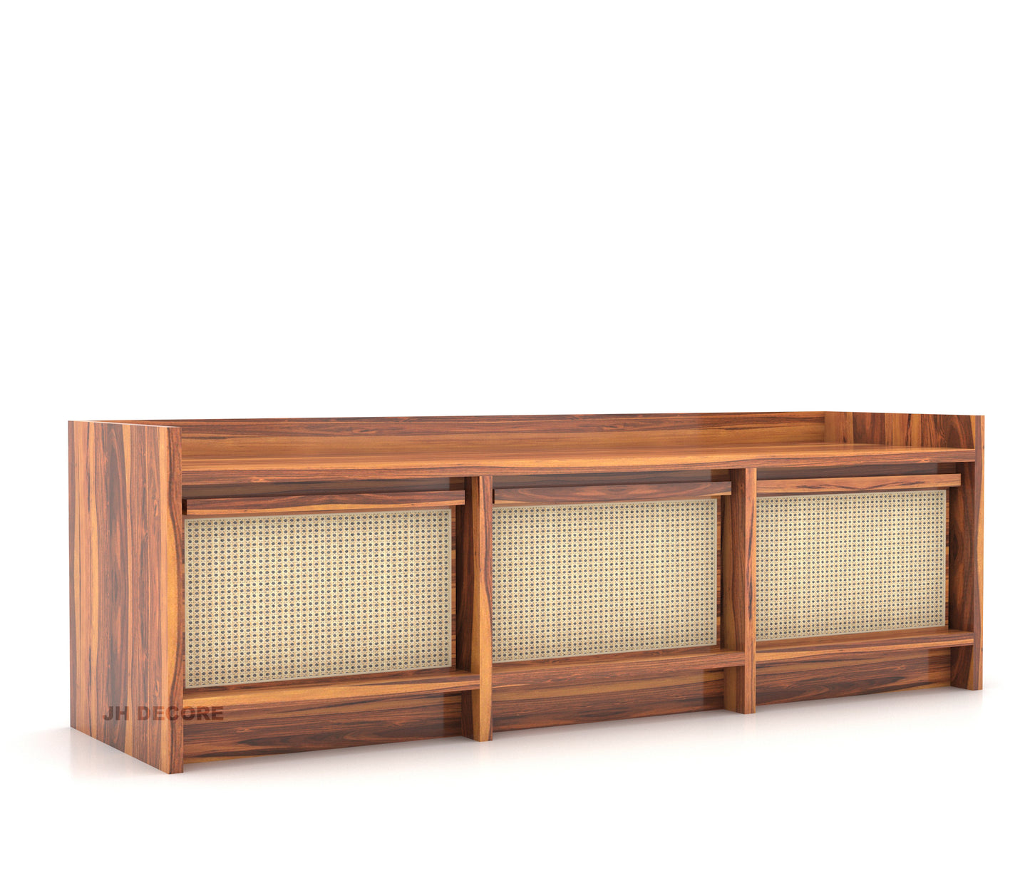 JH Decore Solid Sheesham Wood TV Unit for Living Room