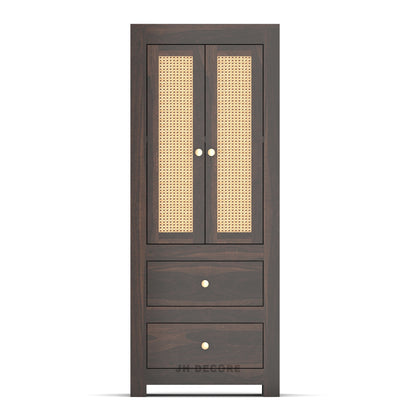 JH Decore Solid Sheesham Wood Almirah For Bedroom