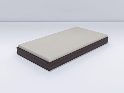 Single Floor Bed Without Mattress | Walnut Finish | JH Decor - Image 4