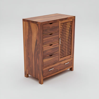 JH Decore Solid Sheesham Wood Storage Cabinet