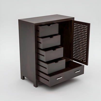 JH Decore Solid Sheesham Wood Storage Cabinet
