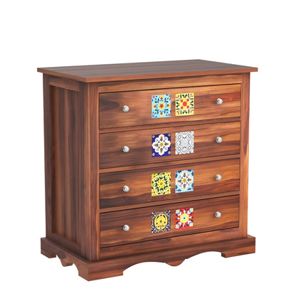 JH Decore Solid Sheesham Wood Handcrafted Chest of Drawers