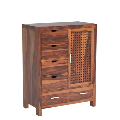 JH Decore Solid Sheesham Wood Storage Cabinet