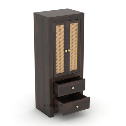 JH Decore Solid Sheesham Wood Almirah For Bedroom