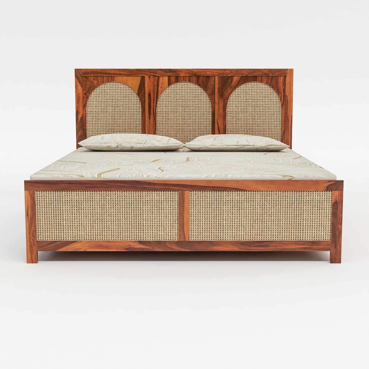 Sheesham Wood King Size Bed with Headboard & Box Storage | JH Decor - Image 2