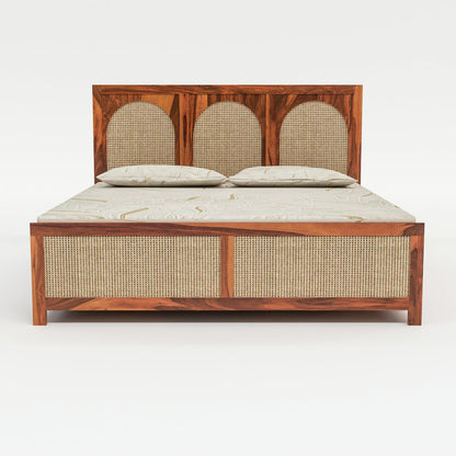 Sheesham Wood King Size Bed with Headboard & Box Storage | JH Decor - Image 2