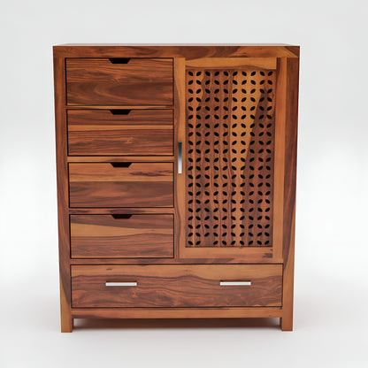 JH Decore Solid Sheesham Wood Storage Cabinet