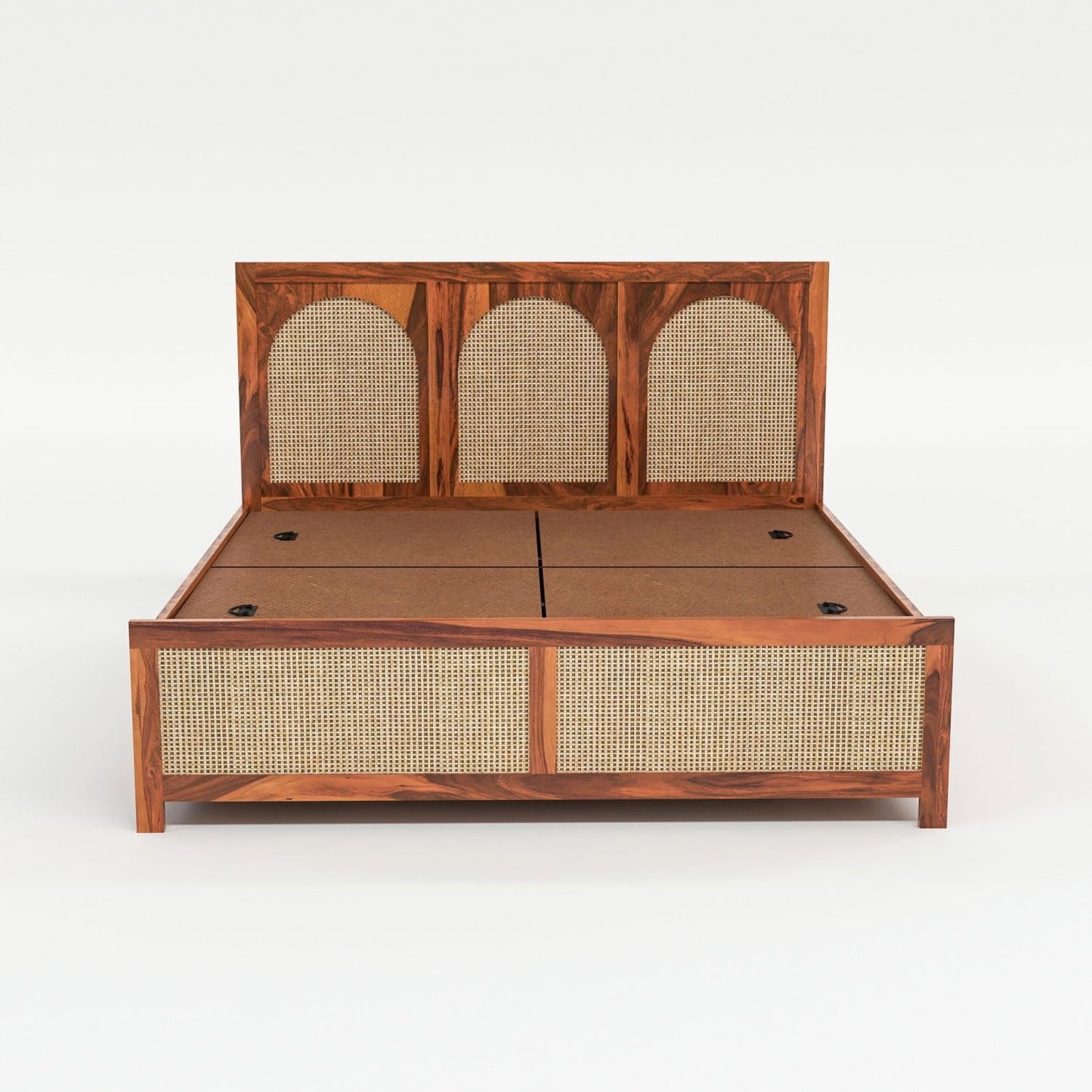 Sheesham Wood King Size Bed with Headboard & Box Storage | JH Decor - Image 5
