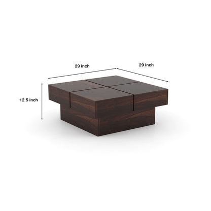 JH Decore Solid Sheesham Wood Center Coffee Table