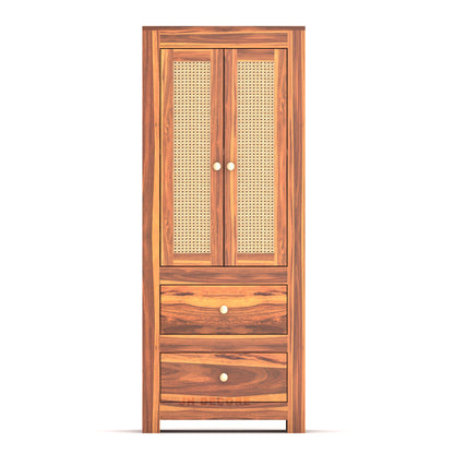 JH Decore Solid Sheesham Wood Almirah For Bedroom