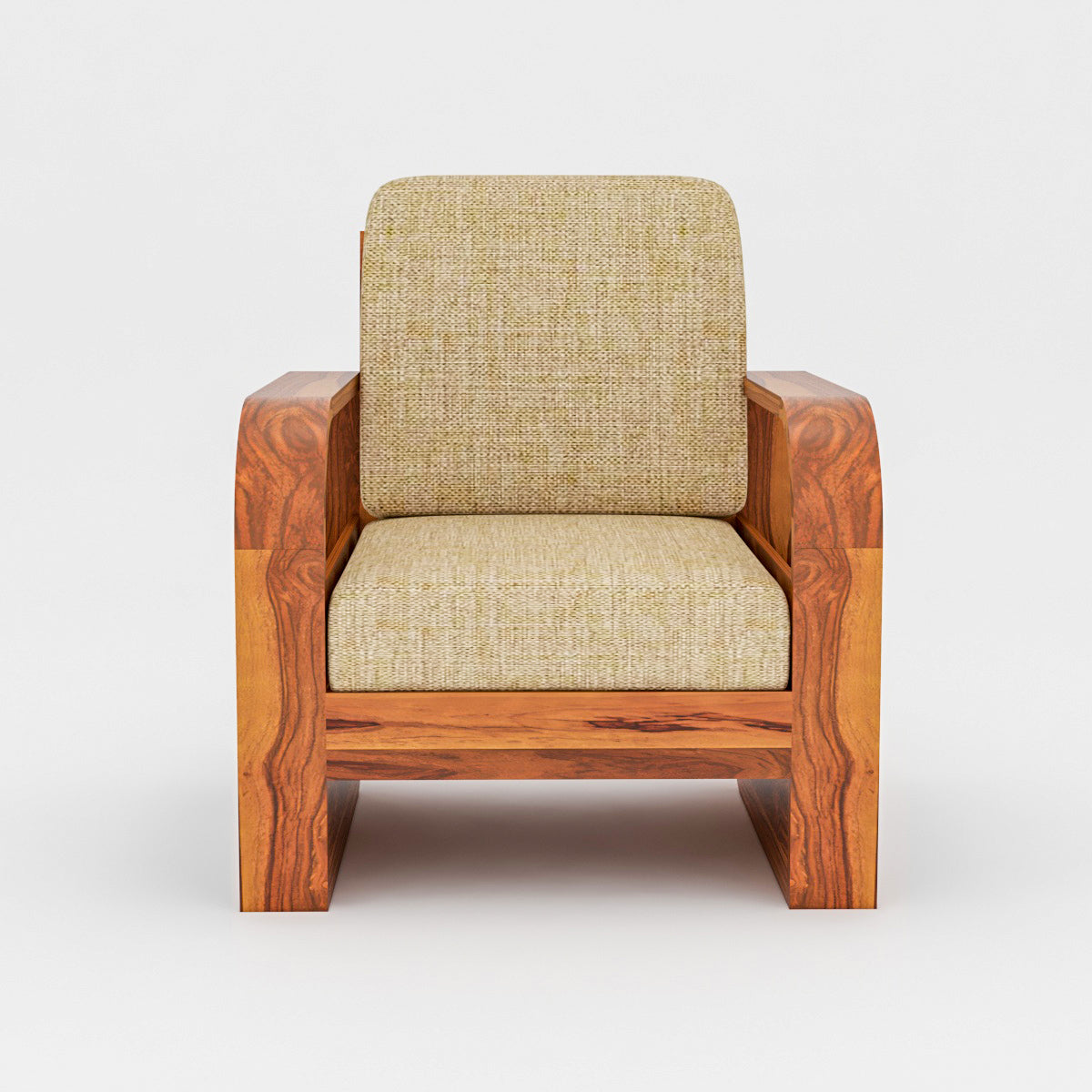 JH Decore Solid Sheesham Wood 4 Seater Sofa Set For Livingroom