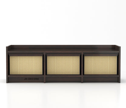 JH Decore Solid Sheesham Wood TV Unit for Living Room