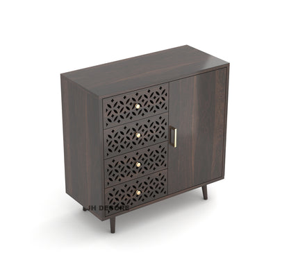 JH Decore Solid Sheesham Wood Sideboard Cabinet