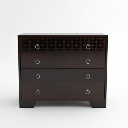 JH Decore Solid Sheesham Wood Designer Chest of Drawers Cabinet