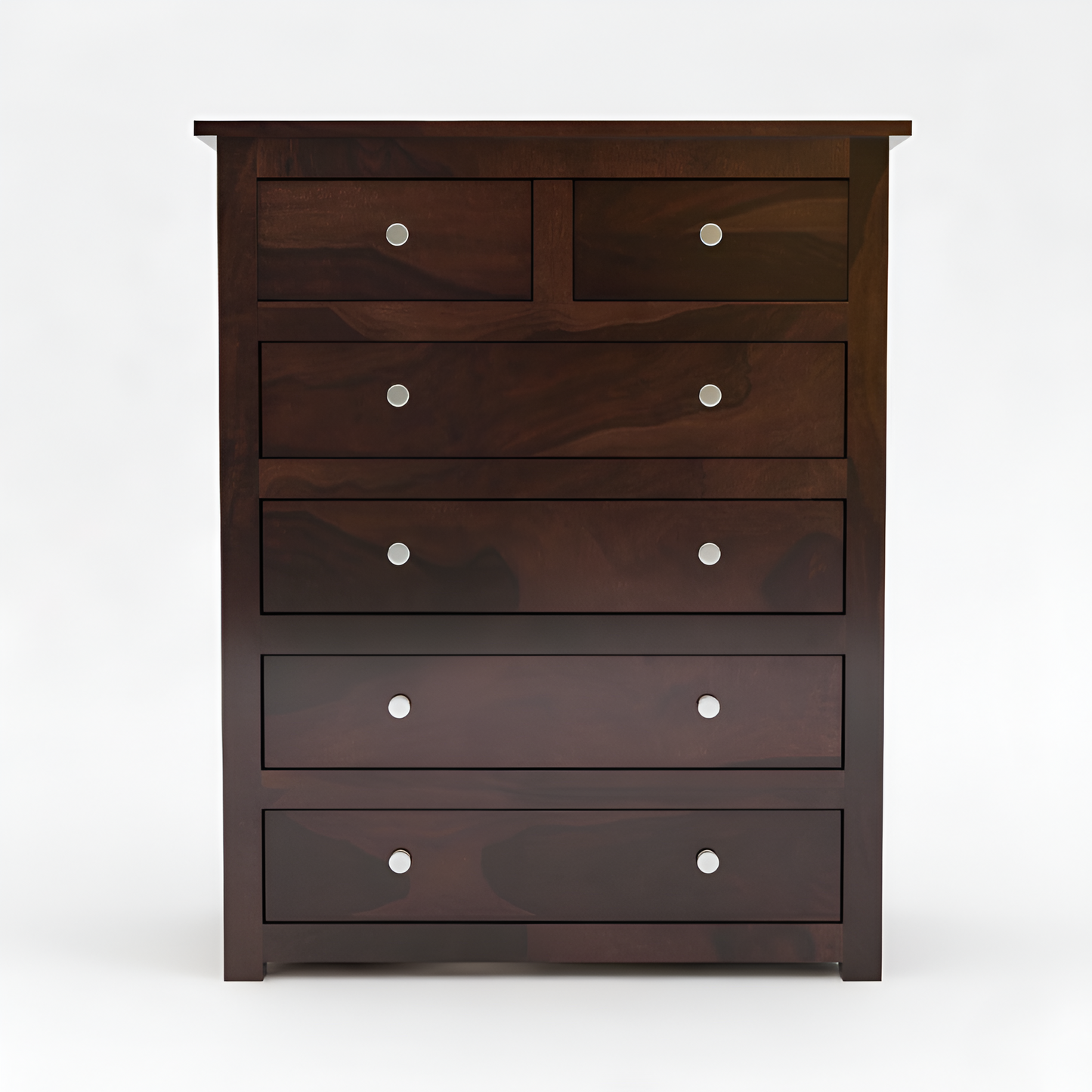 JH Decore Solid Sheesham Wood 6 Drawer Chest of Drawers Storage Cabinet
