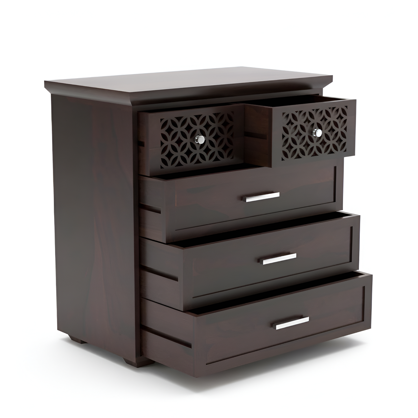 JH Decore Solid Sheesham Wood Chest of Drawers