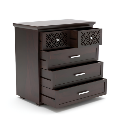 JH Decore Solid Sheesham Wood Chest of Drawers